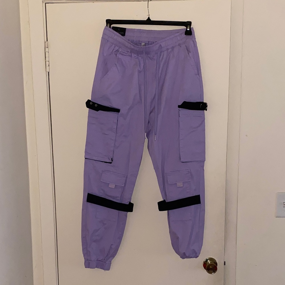 American Bazi Lavender Cargo Joggers